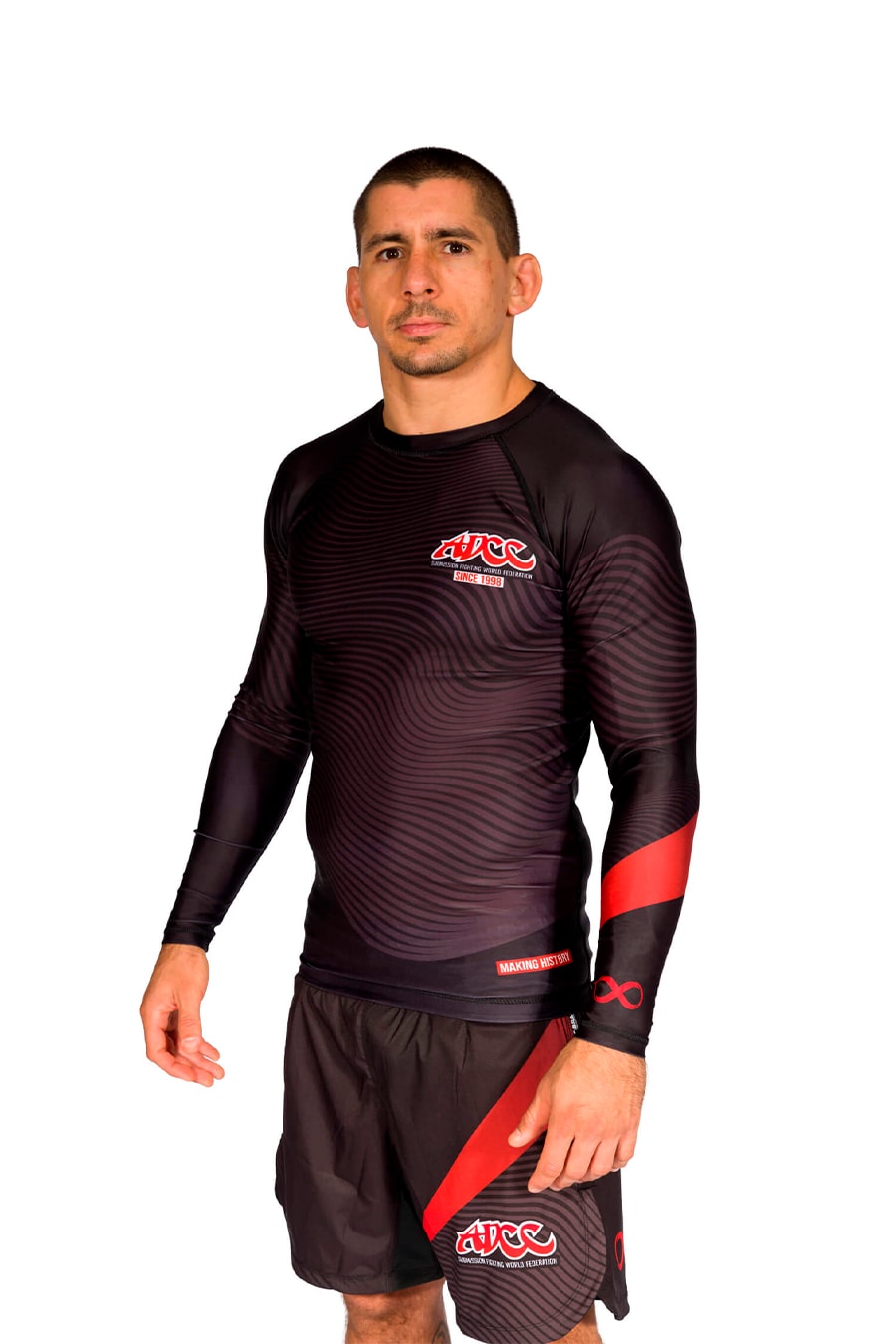 ADCC Rash Guard Manga Larga Negra