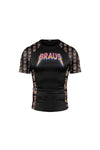Rash Guard Rock and Roll Manga Corta Braus