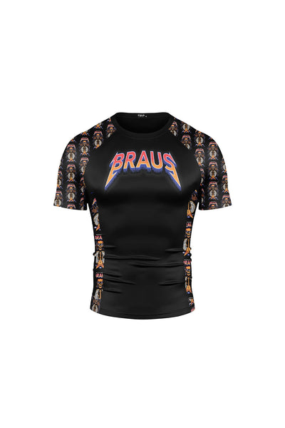 Rash Guard Rock and Roll Manga Corta Braus