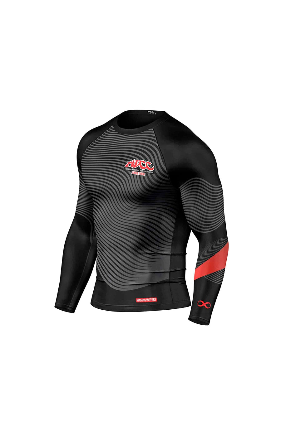 ADCC Rash Guard Manga Larga Negra