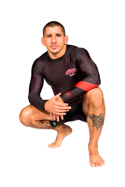 ADCC Rash Guard Manga Larga Negra