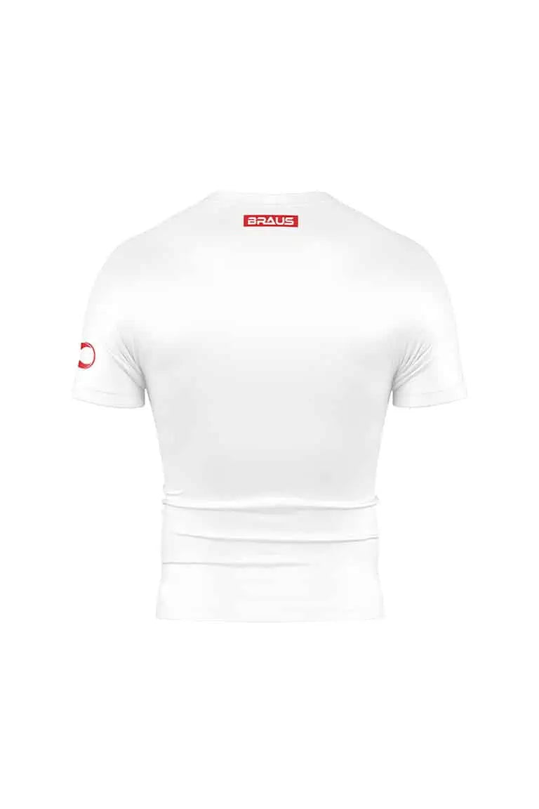 ADCC Rash Guard Manga Corta Blanca