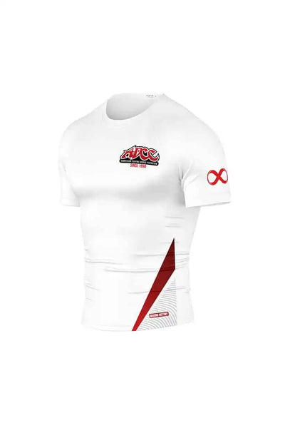 ADCC Rash Guard Manga Corta Blanca