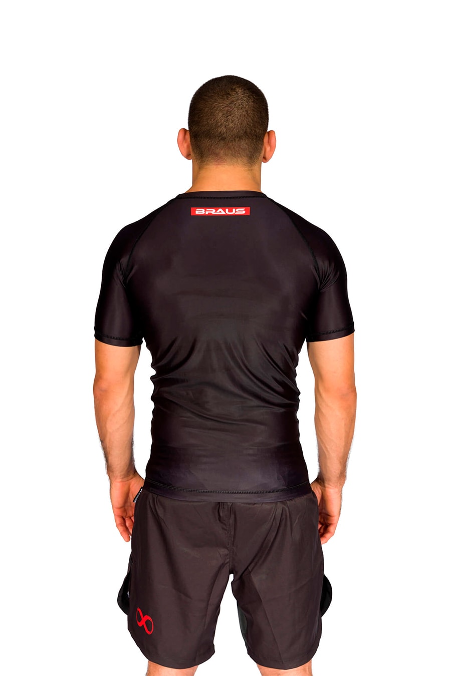 ADCC Rash Guard Manga Corta Negra