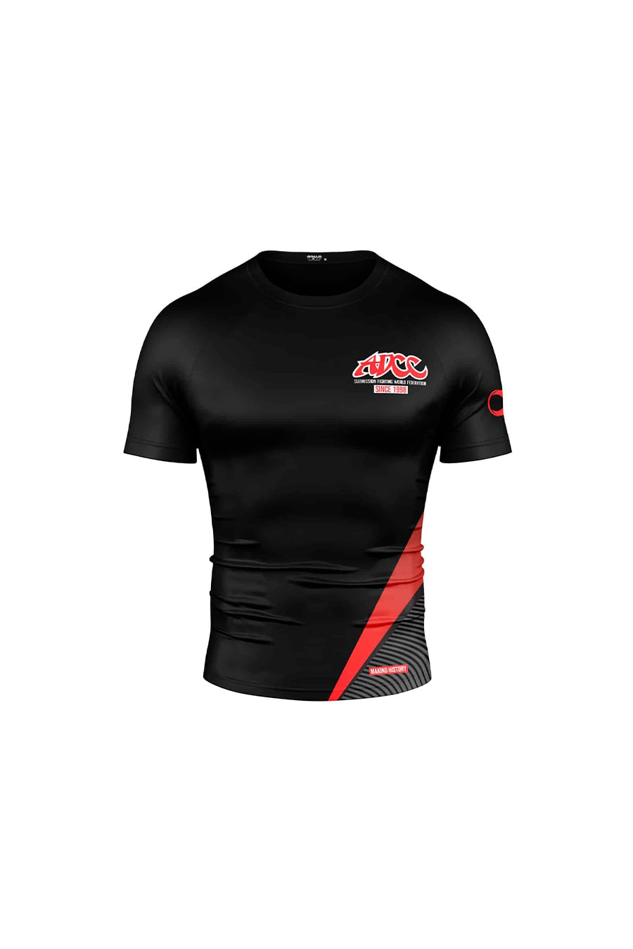 ADCC Rash Guard Manga Corta Negra