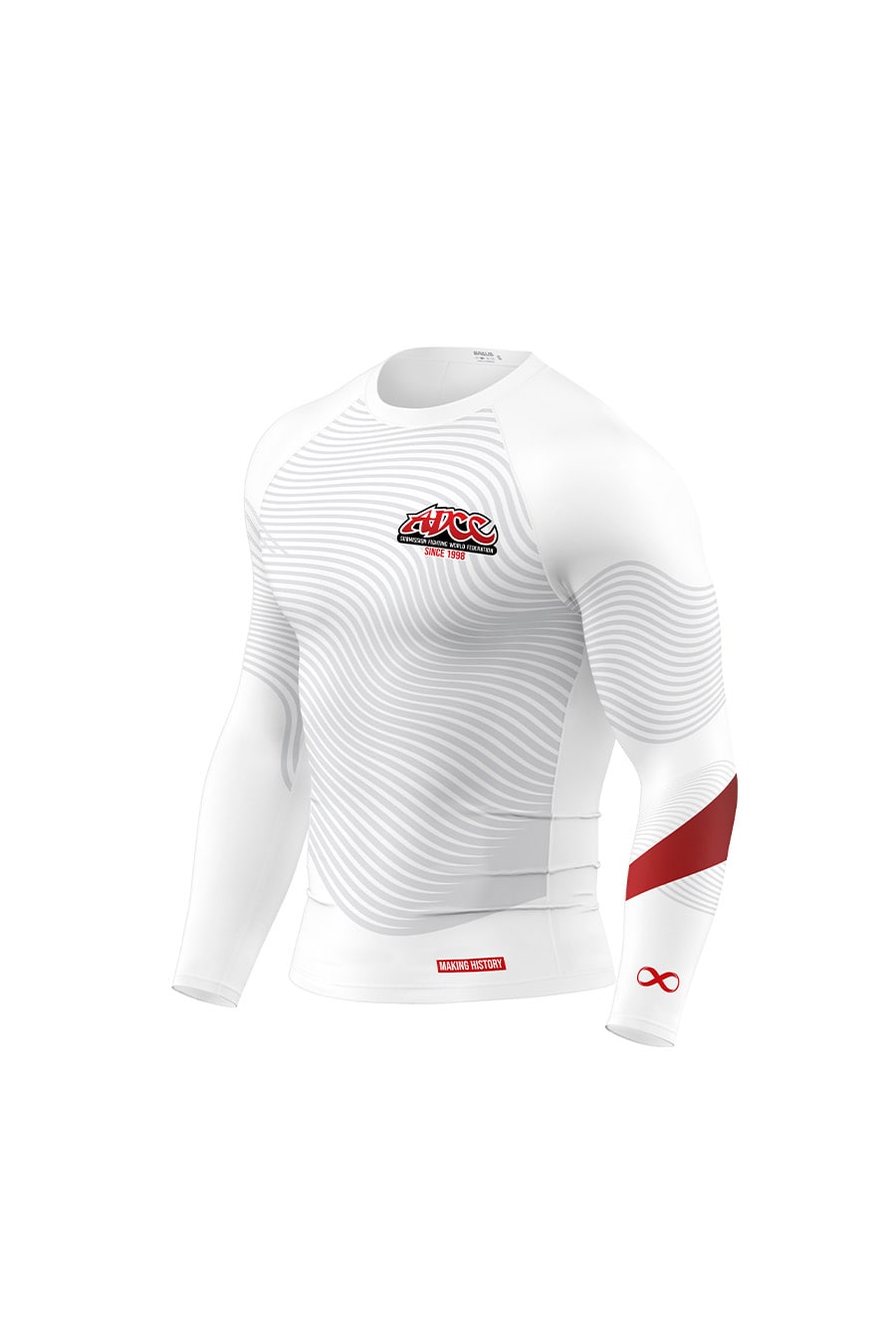 ADCC Rash Guard Manga Larga Blanca