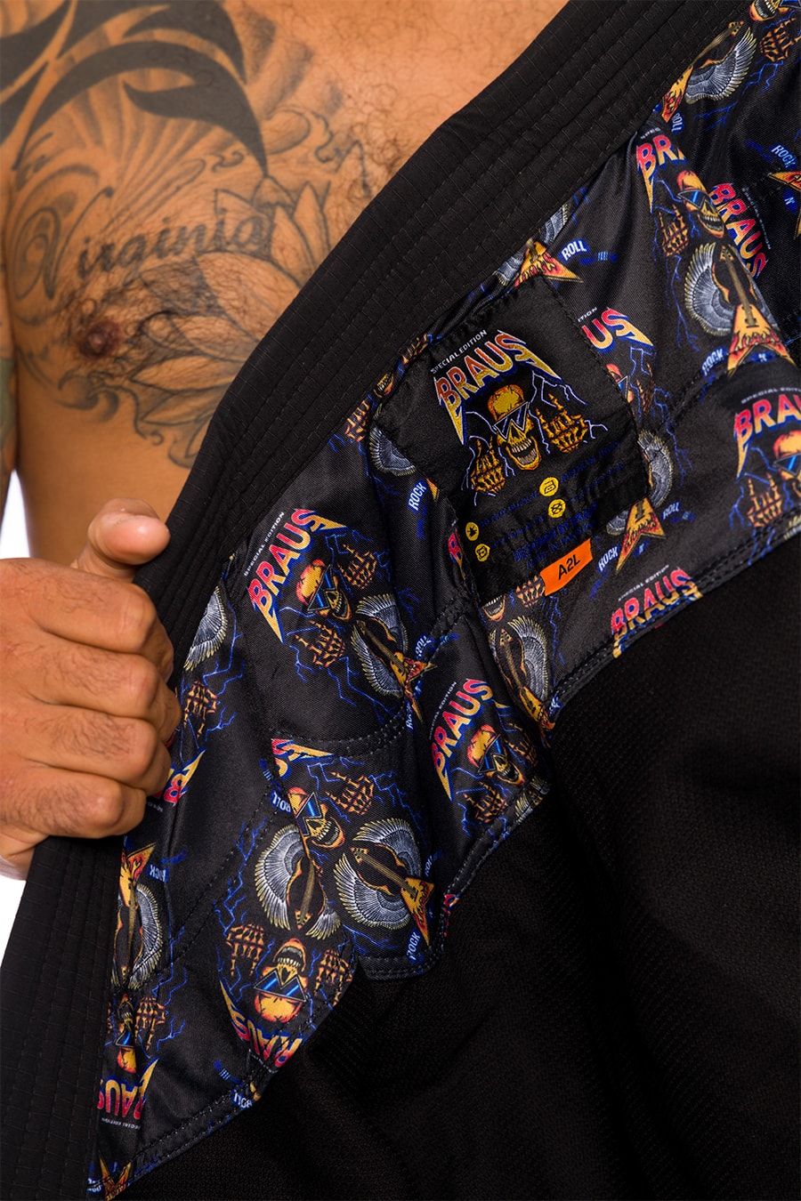 Rock & Roll Jiu Jitsu Gi Negro