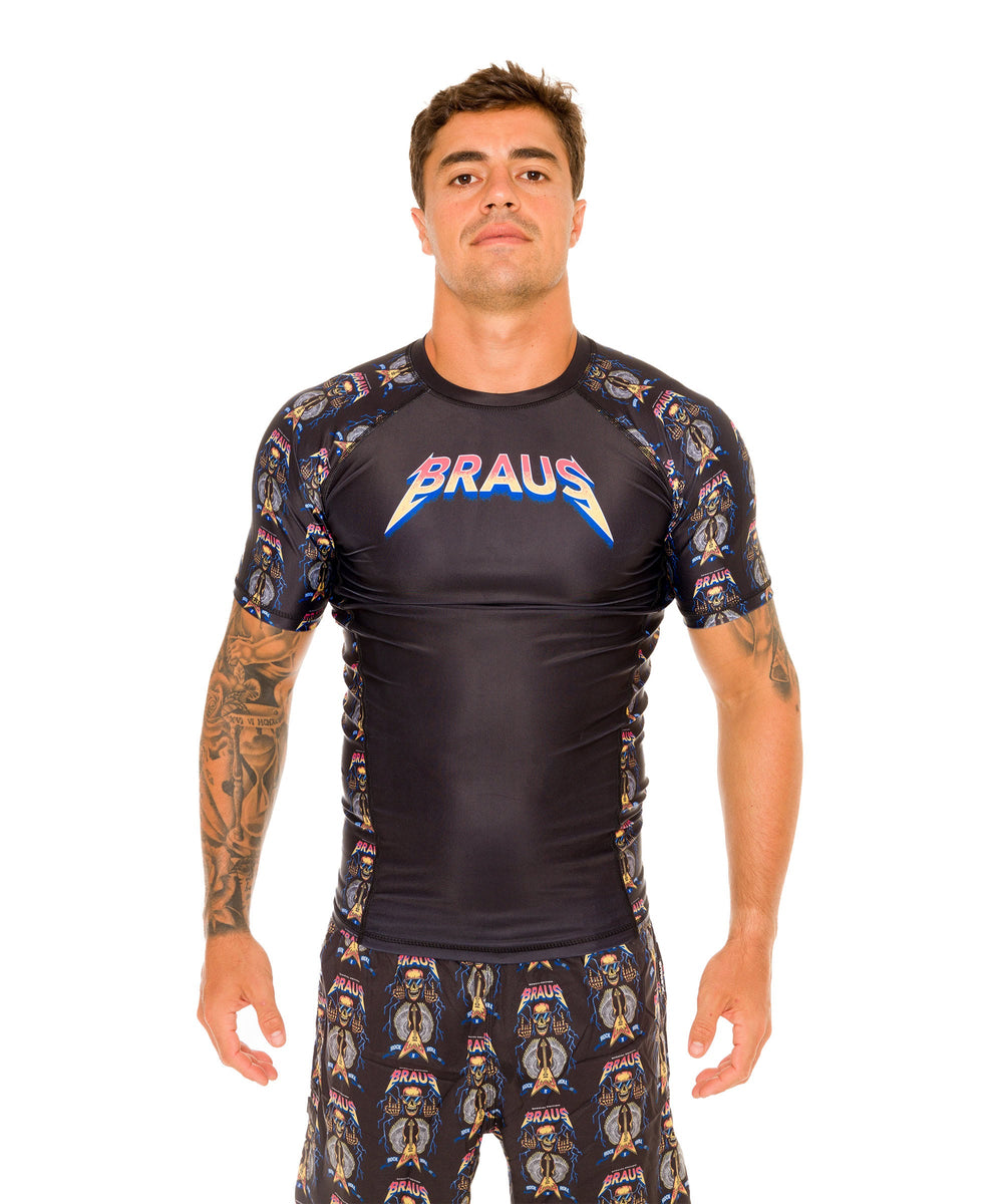 Rash Guard Rock and Roll Manga Corta Braus