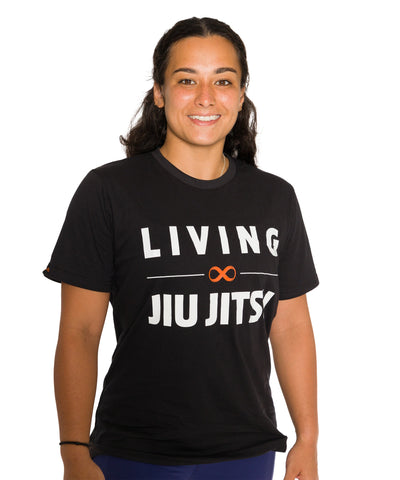Remera Living Jiu Jitsu Negra Unisex