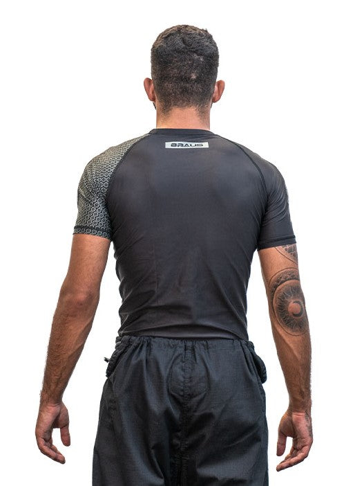 Rash Guard BRAUS DNA No Gi Manga Corta Negro