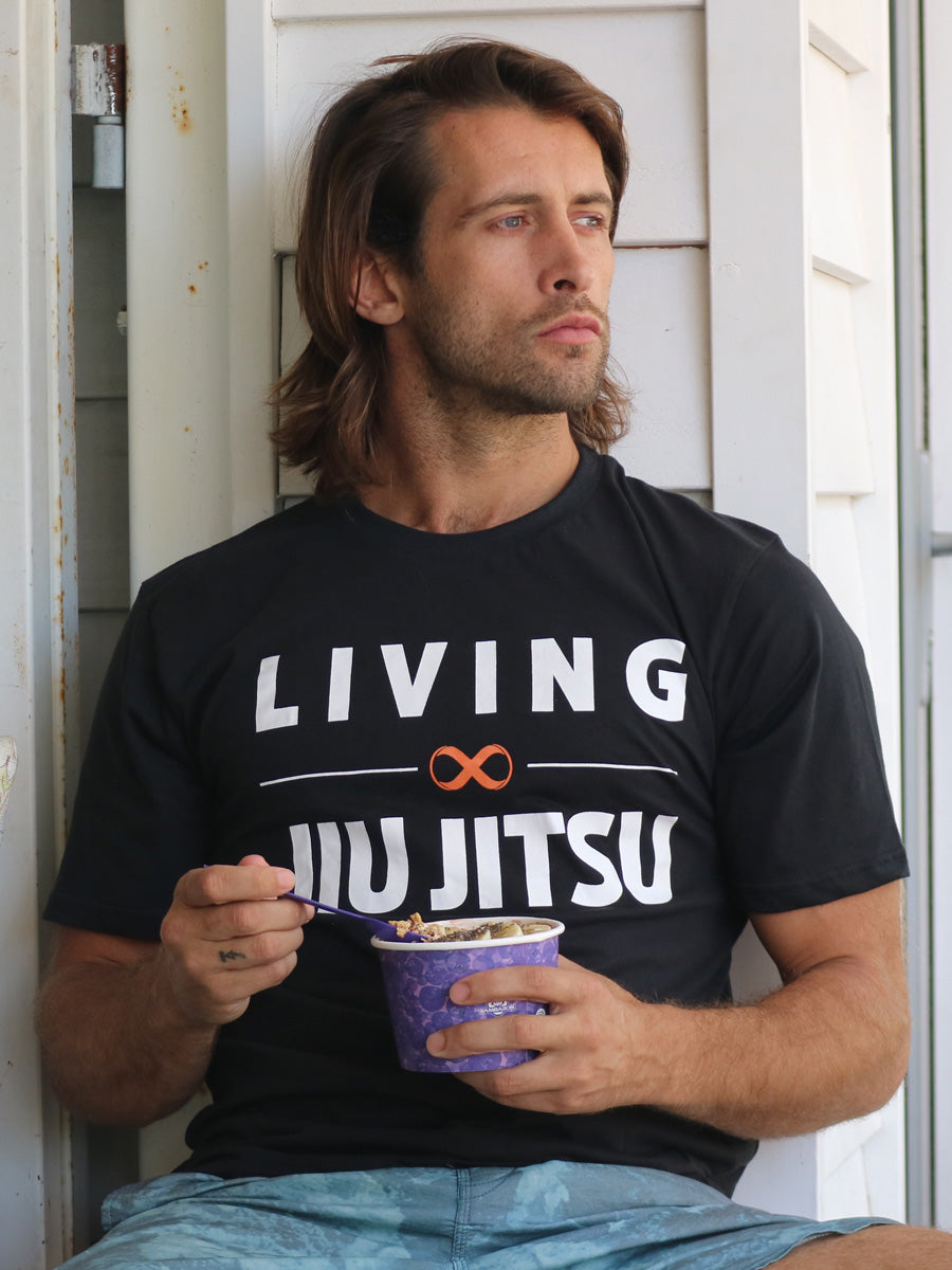 Remera Living Jiu Jitsu Negra Unisex