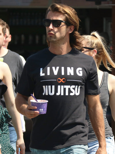 Remera Living Jiu Jitsu Negra Unisex
